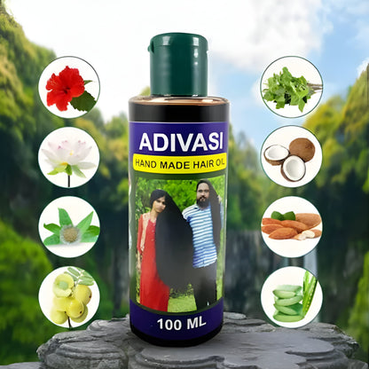 Phillauri Adivasi Hair Oil - Organic Herbal Hair Growth & Anti Hair Fall Oil for Men & Women