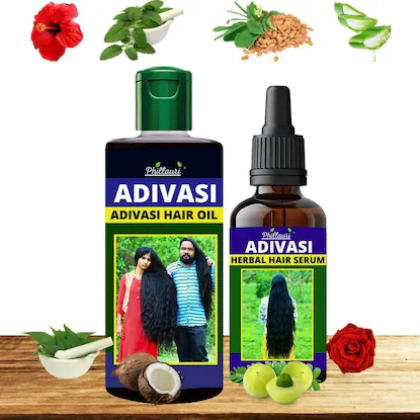Phillauri Adivasi Hair Oil - Organic Herbal Hair Growth & Anti Hair Fall Oil for Men & Women