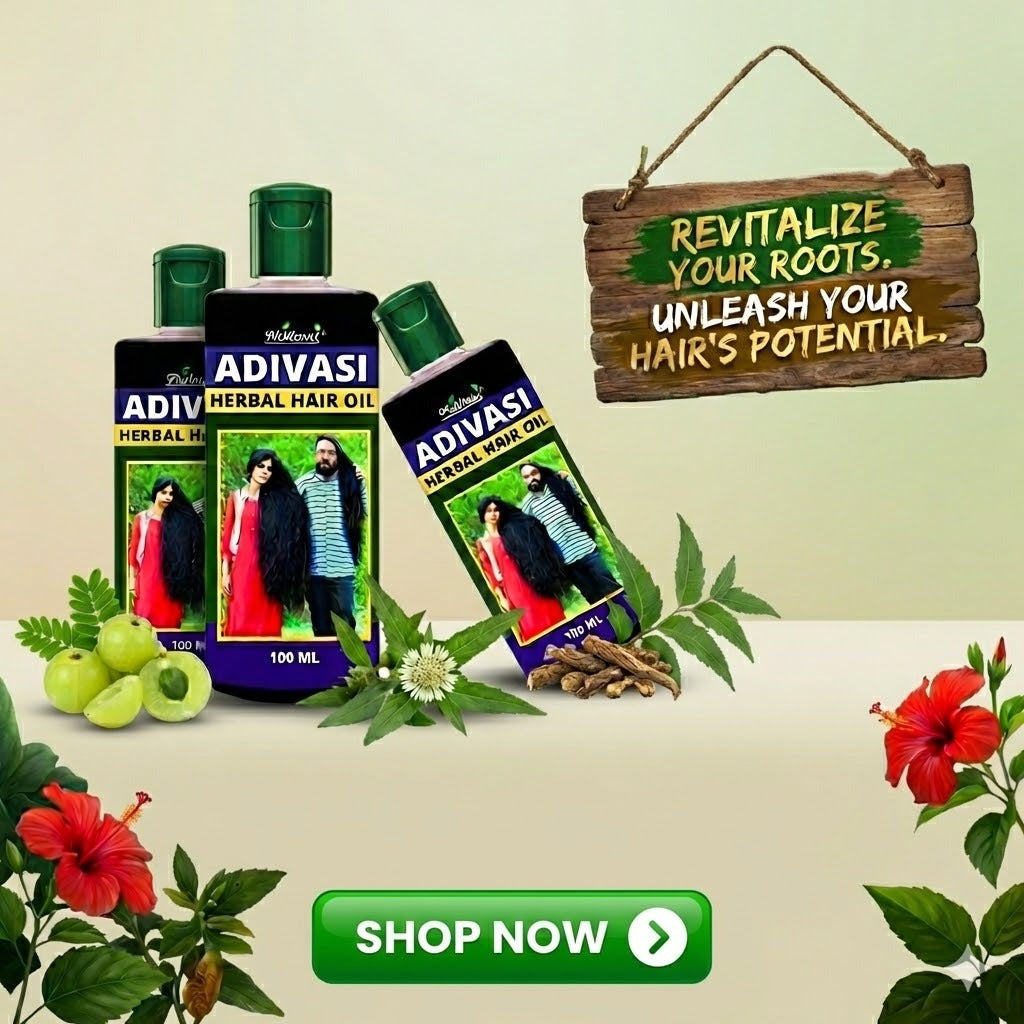 Phillauri Adivasi Hair Oil - Organic Herbal Hair Growth & Anti Hair Fall Oil for Men & Women
