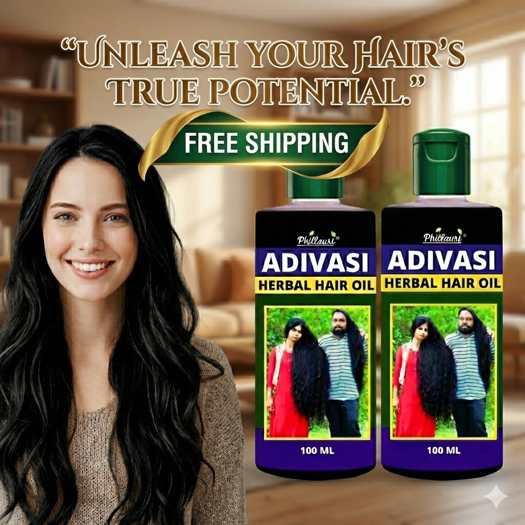 Phillauri Adivasi Hair Oil - Organic Herbal Hair Growth & Anti Hair Fall Oil for Men & Women