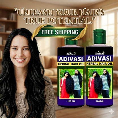 Phillauri Adivasi Hair Oil - Organic Herbal Hair Growth & Anti Hair Fall Oil for Men & Women